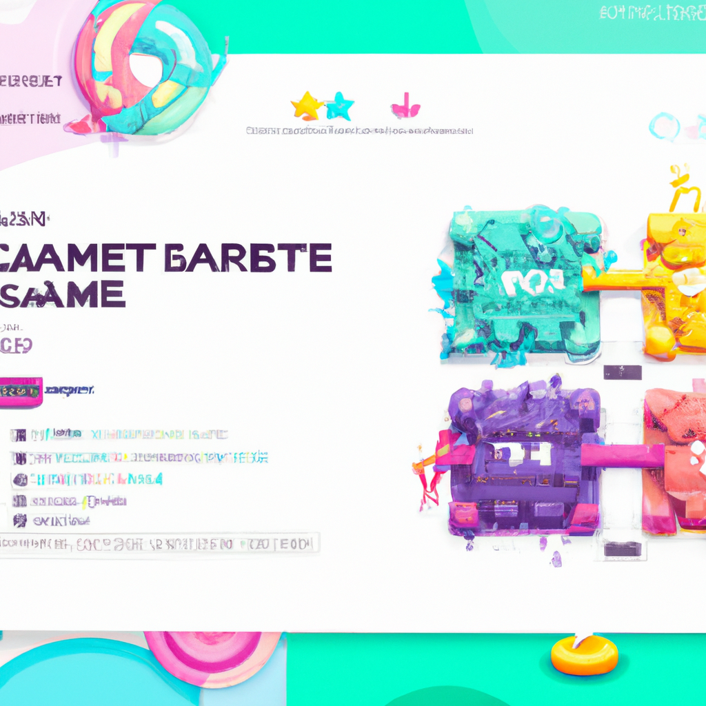 Grid of diverse mini-game screens